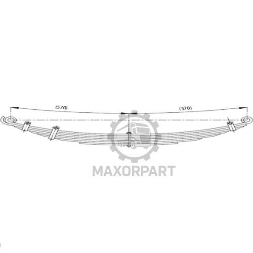 M1001 Front Spring 8970924501 for ISUZU NPR
