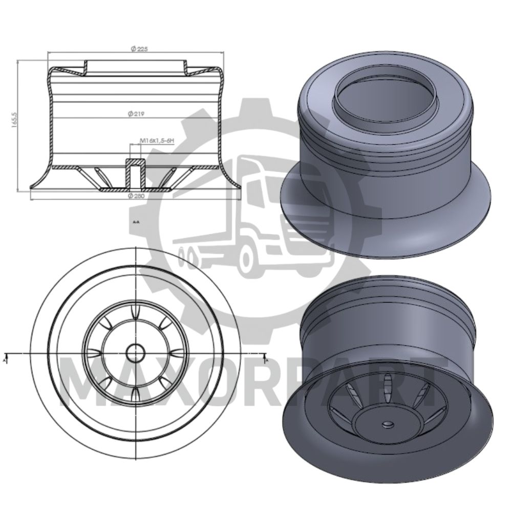 M100107 MERCEDES ATEGO KÖRÜK ALT PİSTONU