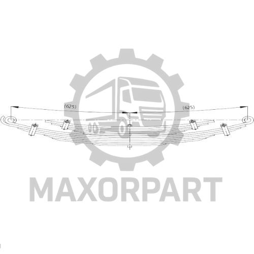 M1002 Rear Spring for ISUZU NPR