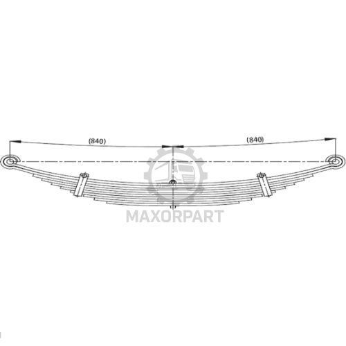 M1009 Front Spring 93CT5310AB/93CT5310BA for FORD CARGO 2517/4030
