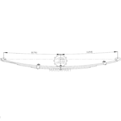 M1012 Rear Spring 92VT5560CC / 92VT5560AA for FORD TRANSIT T-15