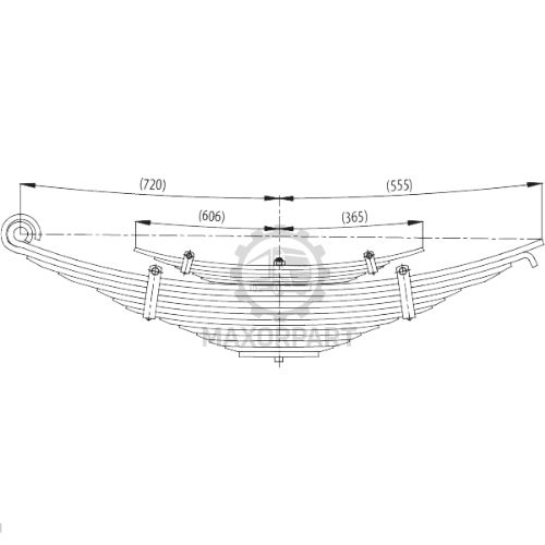M1014 Rear and Helper Spring 97CT5560AB / 97CT5560AB for FORD CARGO 3230/2530/2621