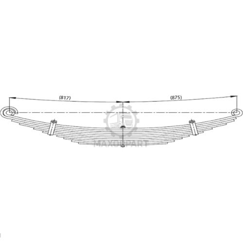 M1017 Front Spring for FORD CARGO 3235S
