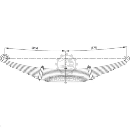 M1018 FORD CARGO 3236 / 3536 / 4136 FRONT SPRING