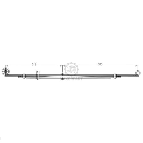 M1020 Rear Spring 55100 43161 for HYUNDAI