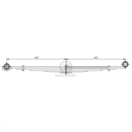 M1022 HYUNDAI Rear Spring 54100-5K500 54100-5K500 HD72 / HD75