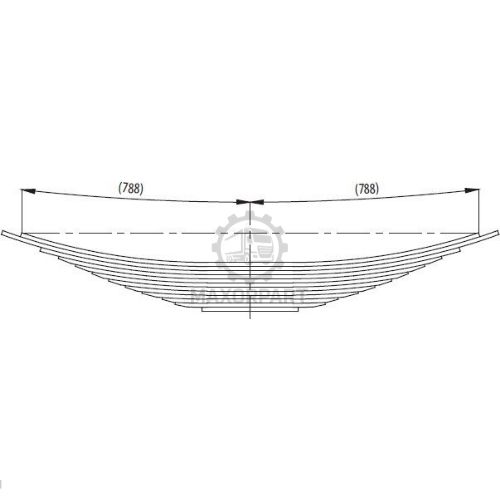 M1023 Rear Spring for MACK DM 611S