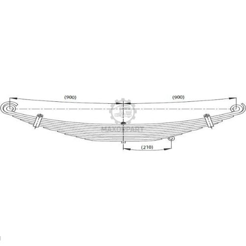 M1026 Front Spring 81434006432 for MAN 33 372