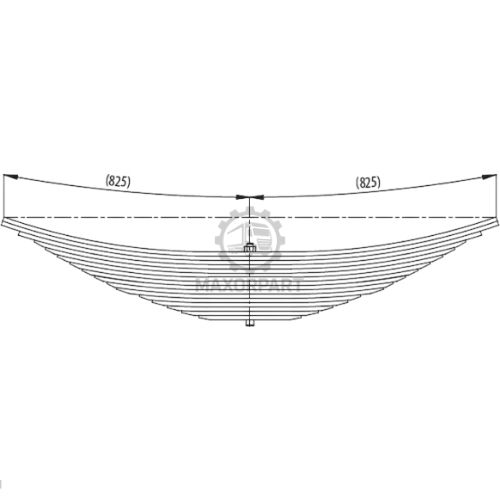 M1028 Rear Spring 81434026646, 81434026647, 81434026648, 81434026649, 72943000 for MAN TGA 41 360 