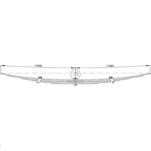 M1031 Rear Spring 667199 for DAF 85-380