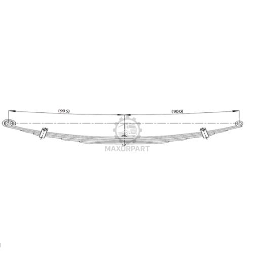 M1033 Rear Spring 257903 for VOLVO FH 16