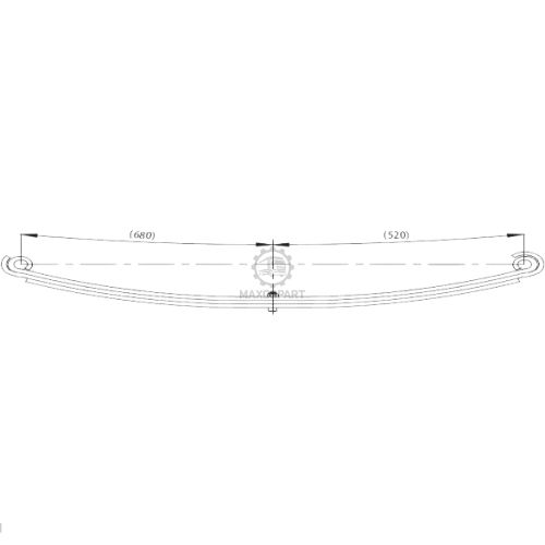 M1034 Rear Spring 60x7 for TOYOTA HILUX PICK UP