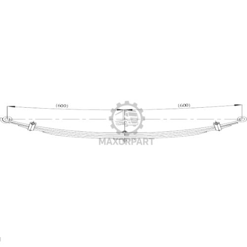 M1043 Front Spring MK383680 / MK383679 for MITSUBISHI TEMSA FUSO 711 3,5T