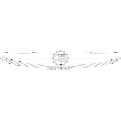 M1044 Rear Spring MB161505 for MITSUBISHI TEMSA CANTER 515 3,5T