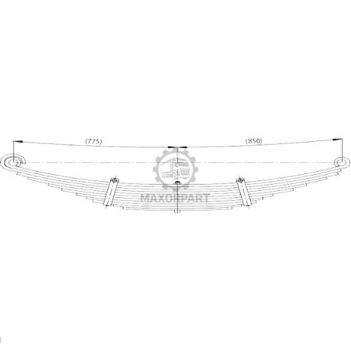 M1048 Front Spring 9C465310DA / 9C465310DA for FORD CARGO
