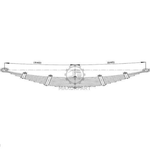M1049 Front Spring 3C465310AA / 3C465310C / 3C465310CA for FORD CARGO 2524