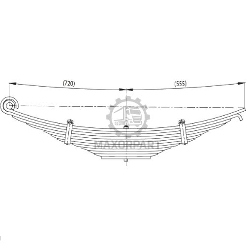 M1053 Rear Spring 7C465560AA/AB for FORD CARGO 3235C/4030