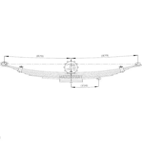 M1055 Front Spring 72382 for IVECO EUROCARGO E250