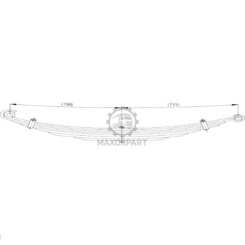 M1057 Rear Spring 93812674 / 504131202 /200/01/03 for IVECO DAILY
