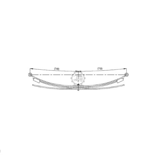 M1064 Rear Spring 9043201806 / 9043201606 / 33737000 / 337250 for MERCEDES SPRINTER 412