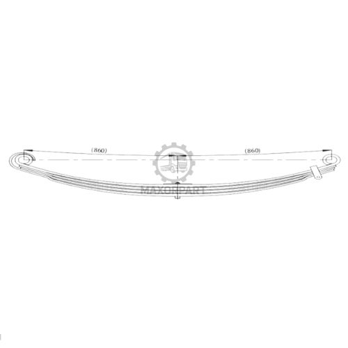 M1065 Front spring 33612000 For MERCEDES AXOR 32 34