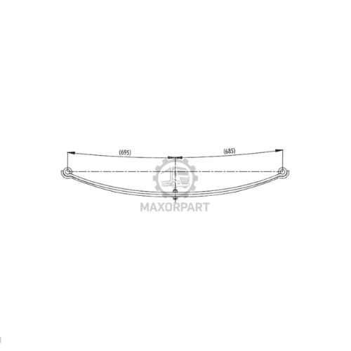 M1068 REAR SPRING FOR FORD TRANSIT 120 T350