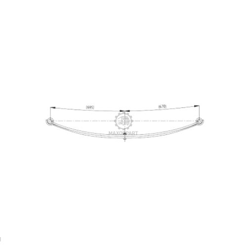 M1069 REAR SPRING FOR FORD TRANSIT 120 T350