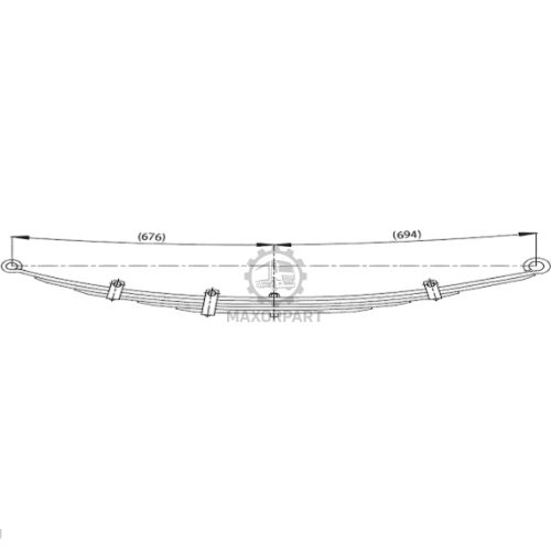 M1070 Rear Spring 92VT5560CA for FORD