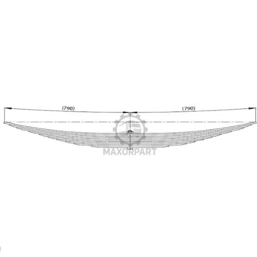 M1071 Rear Spring 257624 for VOLVO NL-12