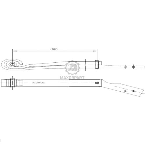 M1073 Rear Spring 1421061/90199200 for SCANIA VABIS RIGHT