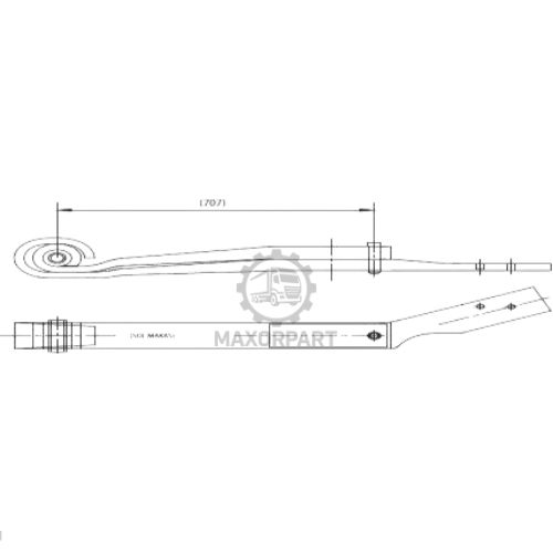 M1074 Rear Spring 1421060/90199100 for SCANIA VABIS LEFT