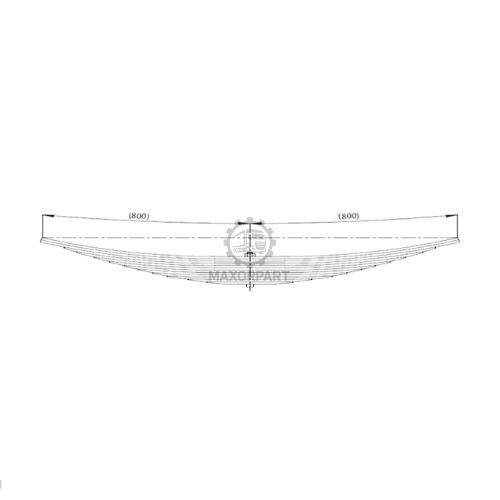 M1075 1398988, 1368468 for SCANIA Rear Leaf Spring