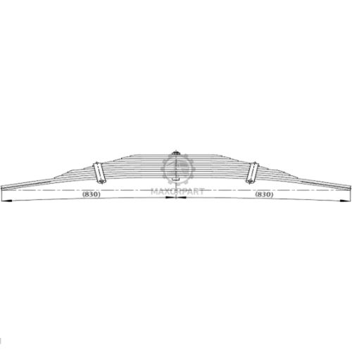 M1076 Rear Spring 7420583352 for RENAULT KERAX 440-42