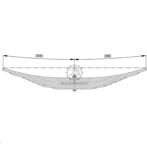 M1077 Rear Spring 5010383736/5010383736 for RENAULT 420 XERAX