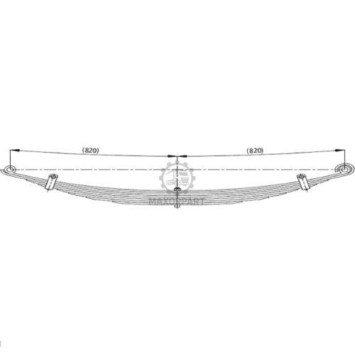 M1078 Front Spring 90x15 for RENAULT 420 X 2.DİN