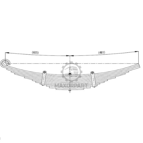 M1080 Rear Spring for MAN 12 153