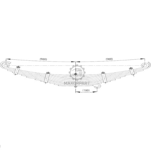 M1081 FRONT SPRING FOR MAN 26.230 / 26.270 