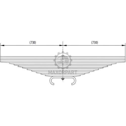 M1086 Rear Spring 42121640 for IVECO 380E/420