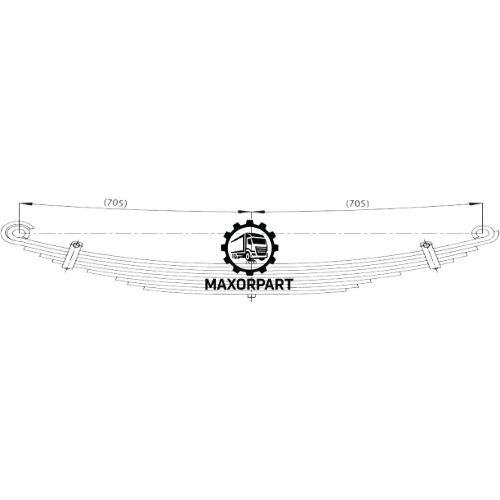 M1087 Front Spring 70x10 for IVECO 85 12