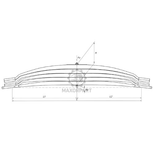 M1091 Rear Spring 9483201405 / 33839000 / 9483202405 / 9483201405-00 for MERCEDES ACTROS 4040 - 4150 - 4851