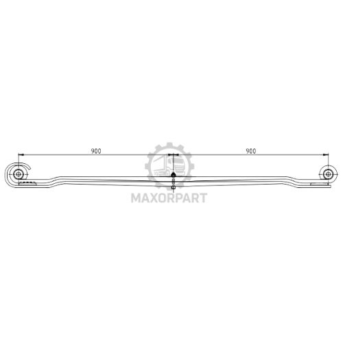 M1093 Front Spring 3753201002 3200102 for MERCEDES ACTROS 1840