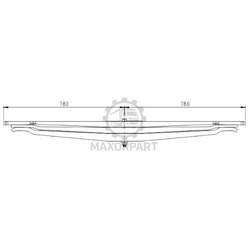 M1094 Rear Spring 9483201205 for MERCEDES AXOR 3236 - 3240 PARABOLIC (33697000 33887000）