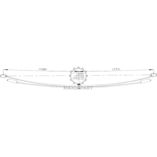 M1099 Rear Spring 33715000 for MERCEDES SPRINTER 312