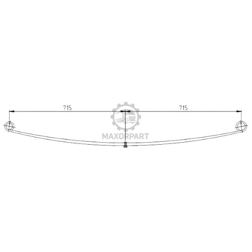 M1102 Rear Spring 1329806080 for FIAT DUCATO
