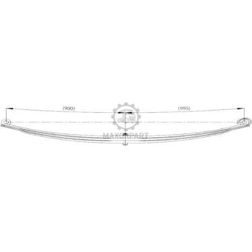 M1107 Front Spring 257927 for VOLVO FH 16 PARABOLIC