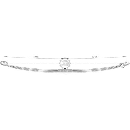 M1112 Front Spring 8587483 for IVECO 35.9