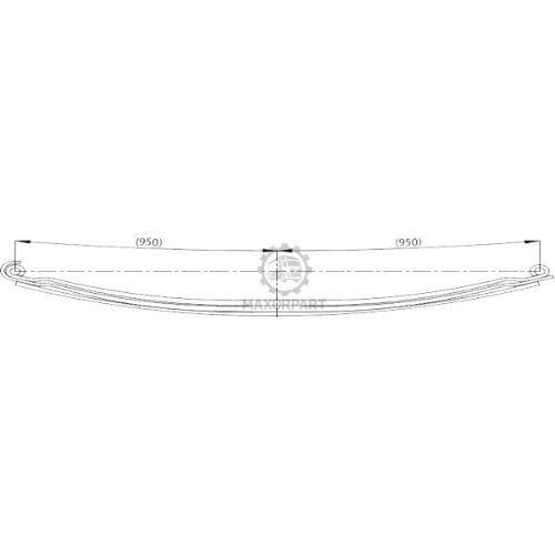 M1114 Front Spring 8161628 for IVECO 380-37 P