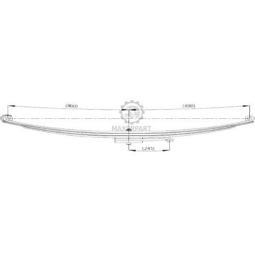 M1115 Front Spring 500425542 for IVECO ASTRA HD8