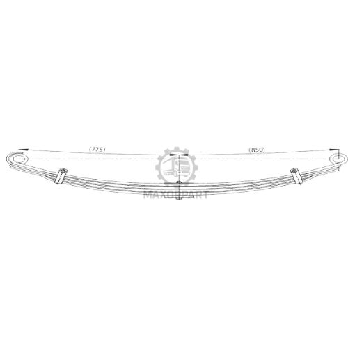 M1117 Front Spring 9C465310BA for FORD CARGO 3936 / 4136 PARABOLIC